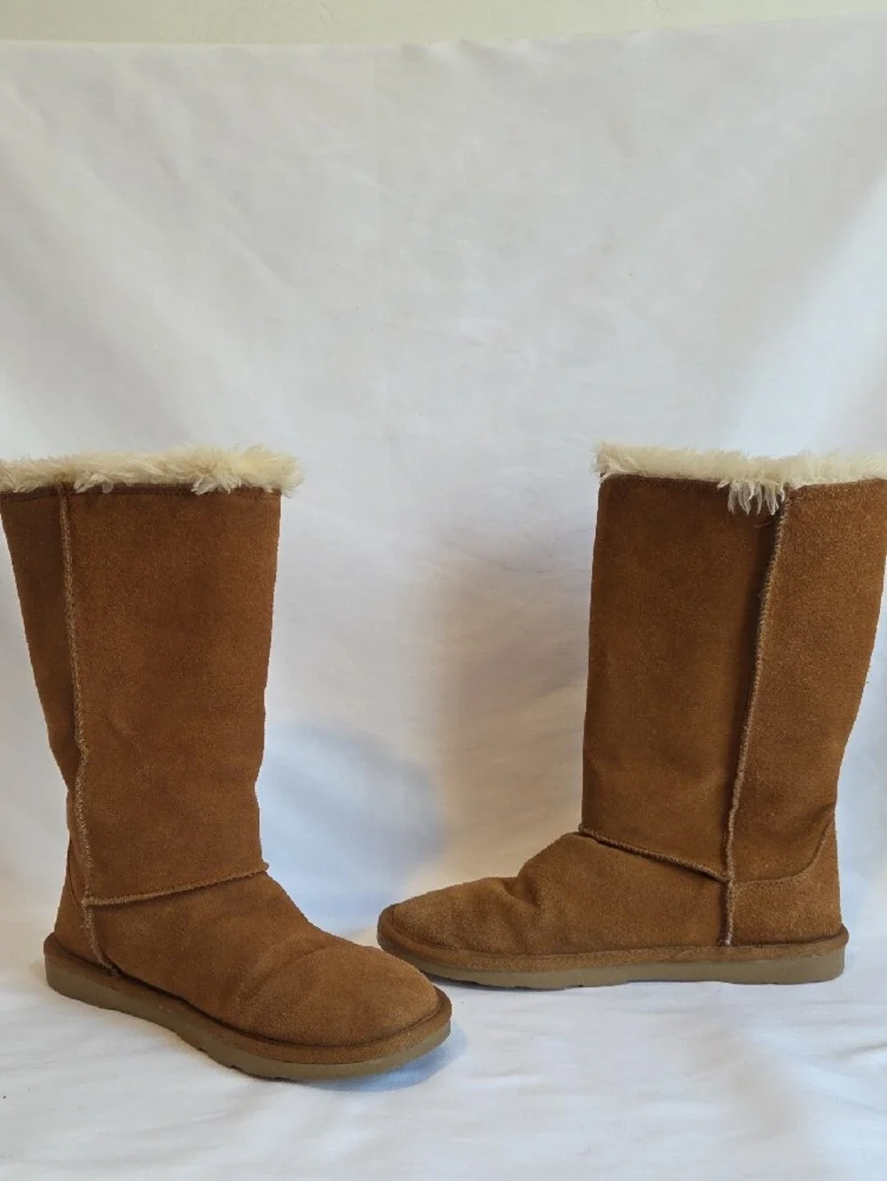Sonoma Life & Style Carmel Brown Suede Leather Boots